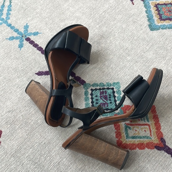 Marni Wooden heel bow sandals - Picture 3 of 7